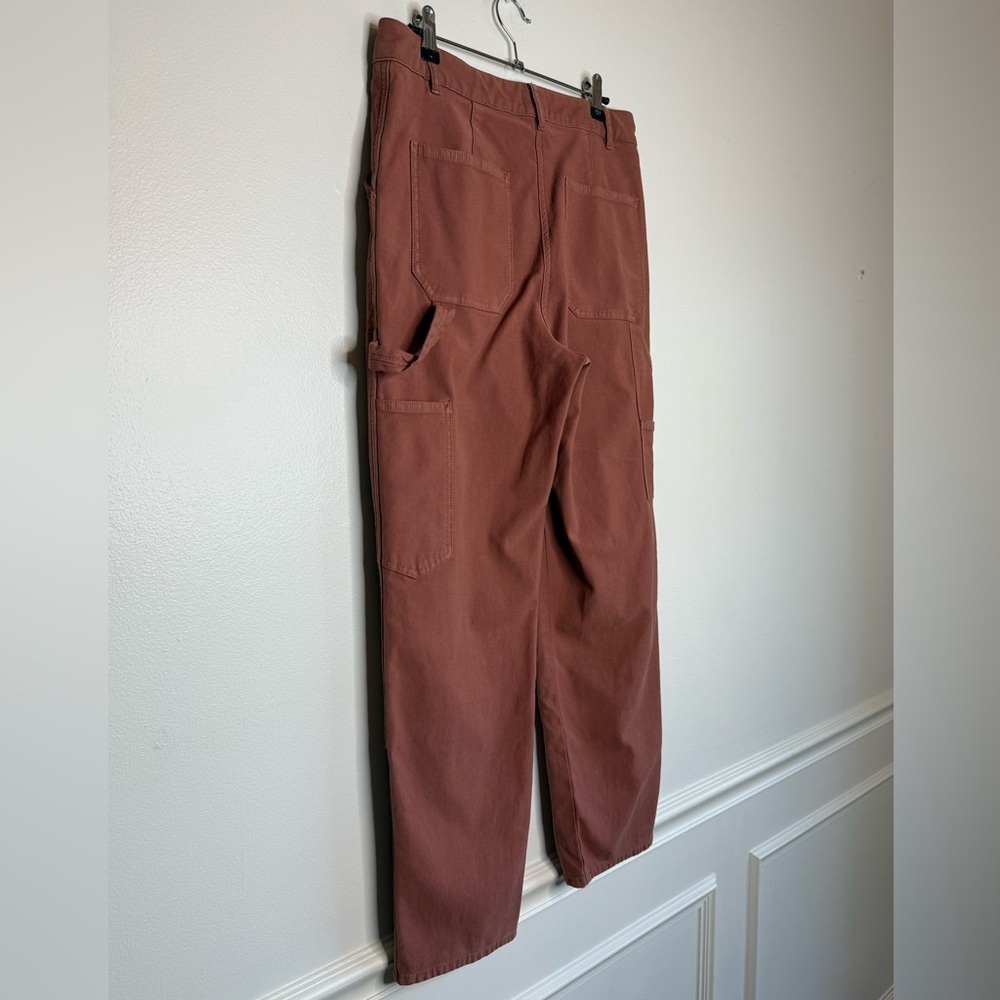 Aritzia Wilfred Free Brennan High Waisted Utility Pants Rose Mocha Womenβs Sz 8 - Picture 11 of 15